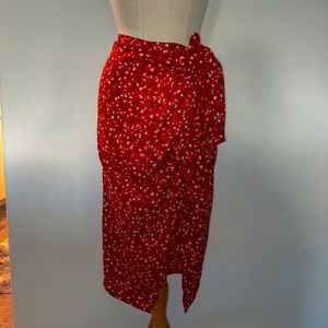 WHO WHAT WEAR RUCHED SKIRT